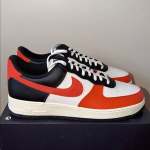 Nike Air Force 1 '07 LV8 Black Coral Orange HQ4987-010 Men’s Size 14